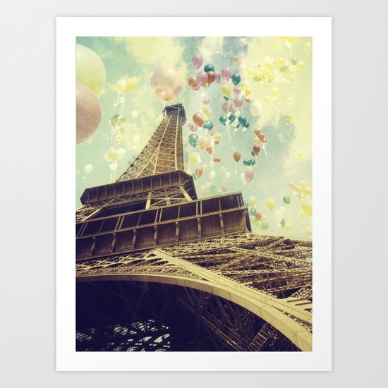 Paris is Flying Art Print