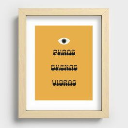 Puras Buenas Vibras Recessed Framed Print