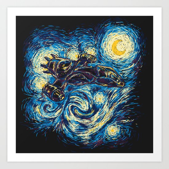 Starry Flight (Serenity) Art Print