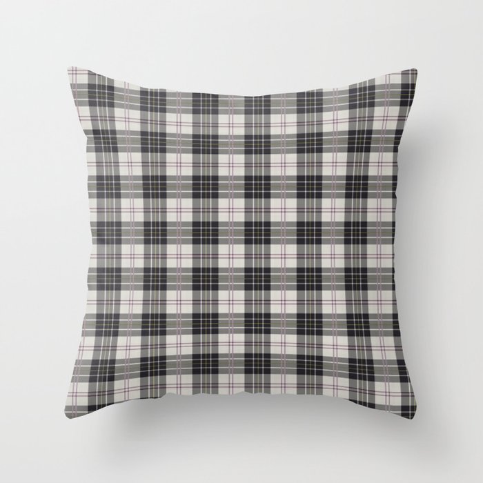 MacPherson Ancient Dress Tartan Throw Pillow