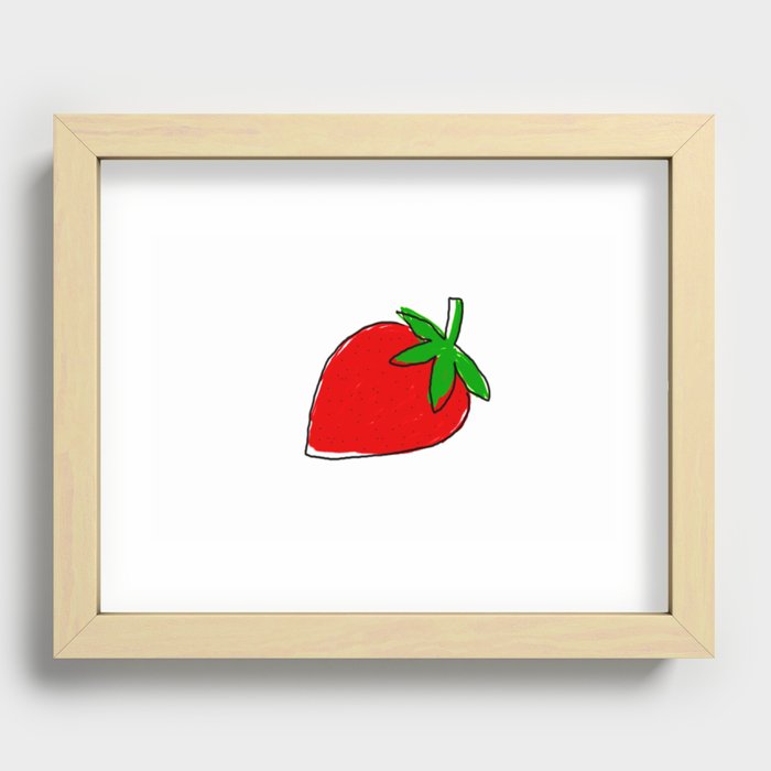Little Srawberry Recessed Framed Print