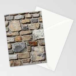 facade stones wall, brick wall pattern photos Stationery Card
