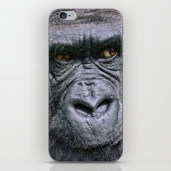Portrait of a female Gorilla iPhone & iPod Skin