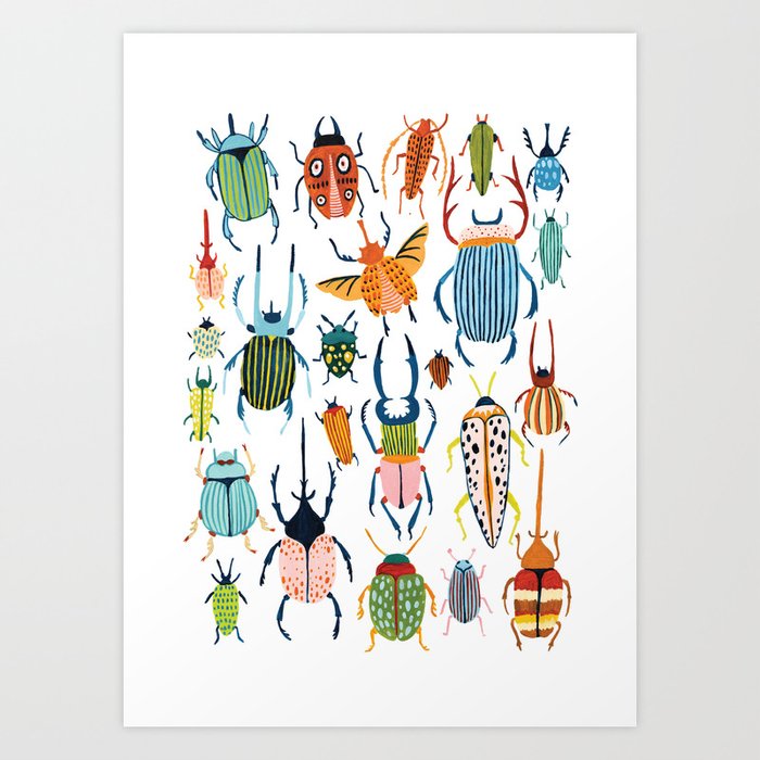 Woodland Beetles Kunstdrucke