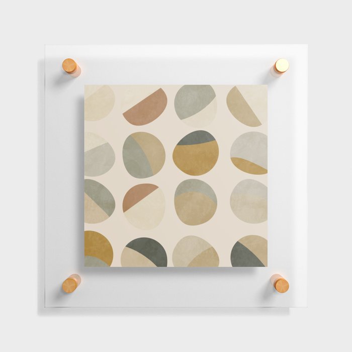 mid modern geometric nature 4 Floating Acrylic Print