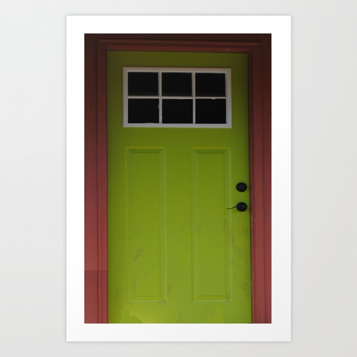 Behind The Green Door Art Print By Teperry Society6