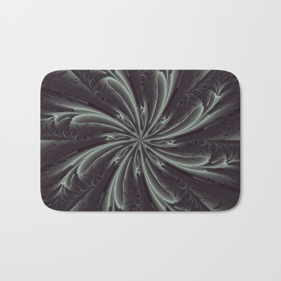 Out of the Darkness Fractal Bloom Bath Mat