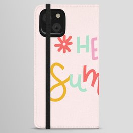 Hello Summer (pink/yellow/mint) iPhone Wallet Case