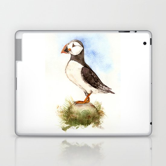 Puffin on a Rock Laptop & iPad Skin