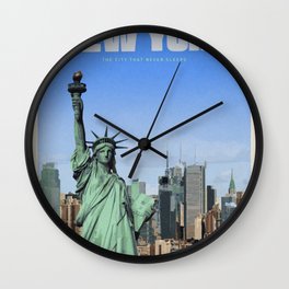 Travel to New York Wall Clock | Travel, Beach, Coast, Sea, Newyork, Us, Earth, Water, Nature, Explore 