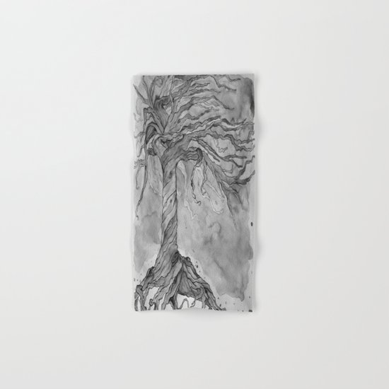 Tree of Life (Grey Scale) Hand & Bath Towel