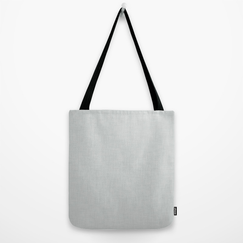 grey fabric bag