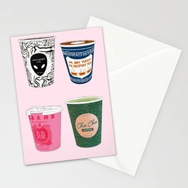NYC to-go cups Stationery Cards
