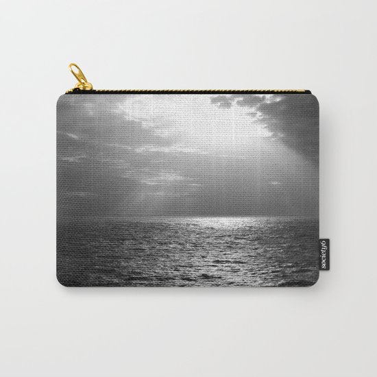 Black and White Sea Carry-All Pouch