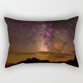 Milky Way over the Badlands South Dekota Rectangular Pillow