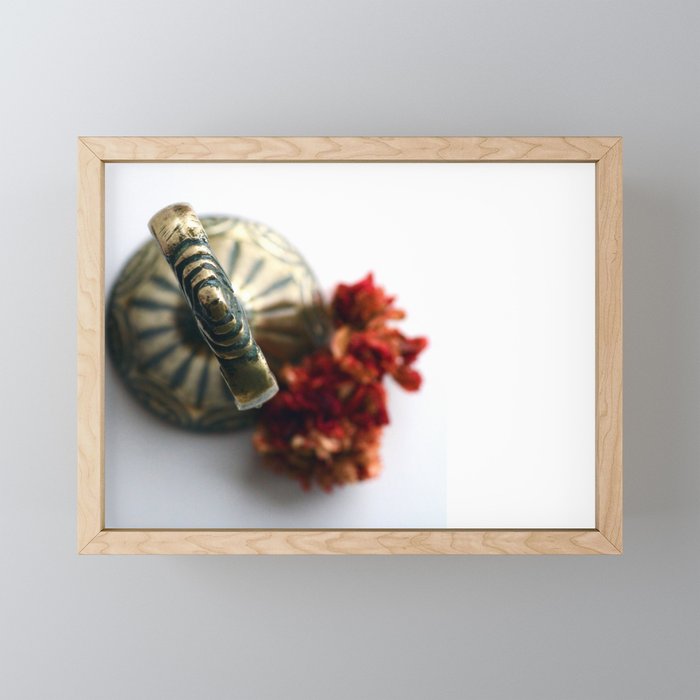 Flower bells in Framed Mini Art Print