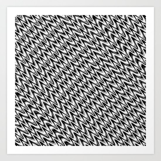 Black and White 3 Art Print