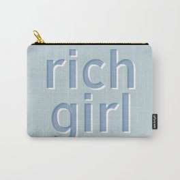 Rich Girl (Baby Blue) Carry-All Pouch | Mcbling, Daughter, Girly, Sister, Bedroom, Girl, Y2K, Typography, Aesthetic, Graphicdesign 