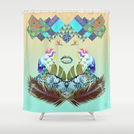 Birds of Paradise Shower Curtain