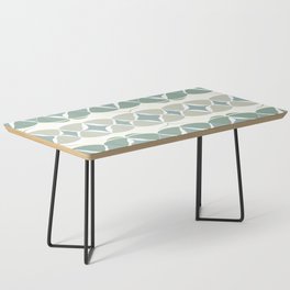 Modern abstract big weave pattern – green Coffee Table