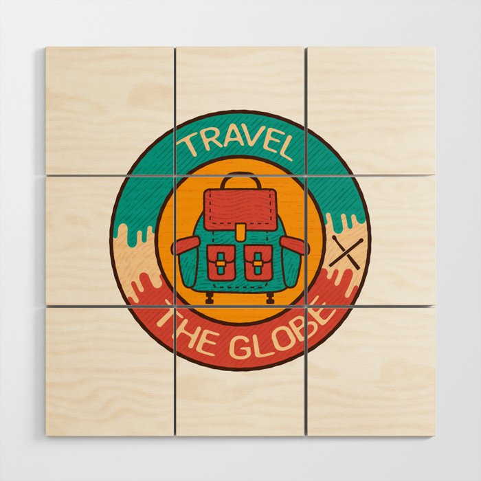 Travel The Globe | Backpacking | Backpacker | Solo Traveler | Solo Trip | Single Travel Wood Wall Art