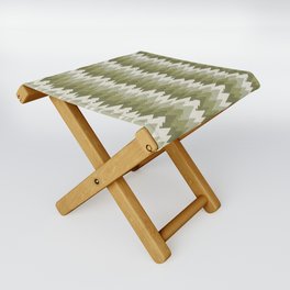 Layered Green Forest Folding Stool
