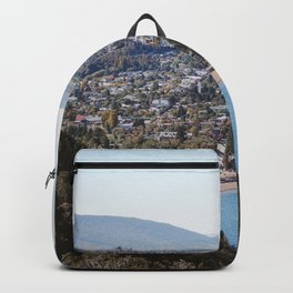 View of San Martin de los Andes Backpack | View, Landscape, Southamerica, Vertical, Lacar, Losandes, Sanmartin, Patagonia, Photo, Bandurrias 