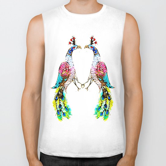 Peacock Biker Tank