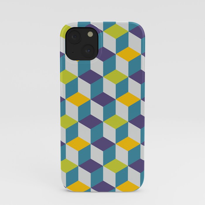 Colorful cubes iPhone Case