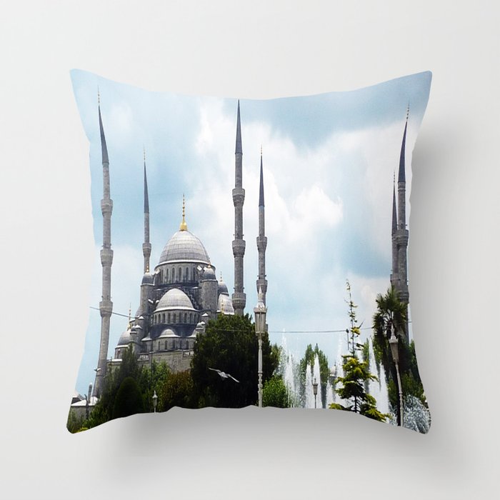 Blue Mosque - Istanbul Throw Pillow