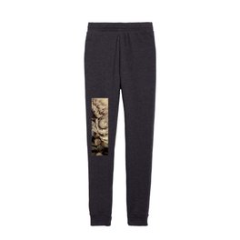 Sepia Peonies fine art and home decor Kids Joggers