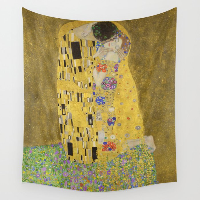 The Kiss - Gustav Klimt Wall Tapestry