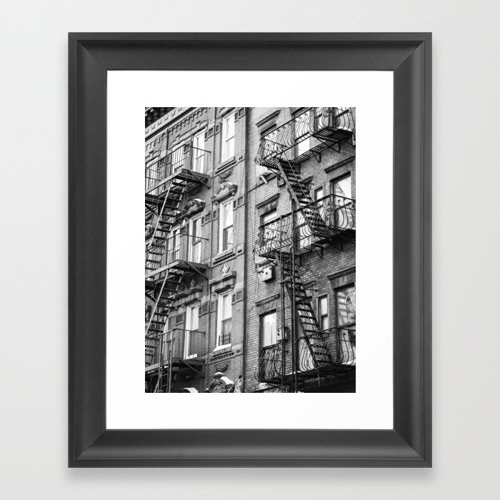 Architecture in NYC | Black and White Photography Framed Art Print