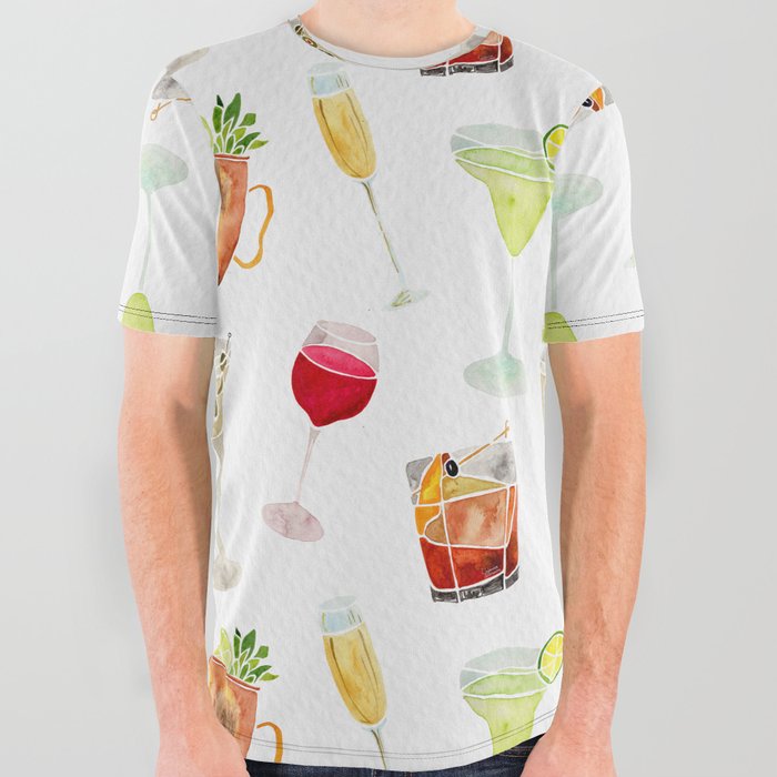 Happy Hour All Over Graphic Tee