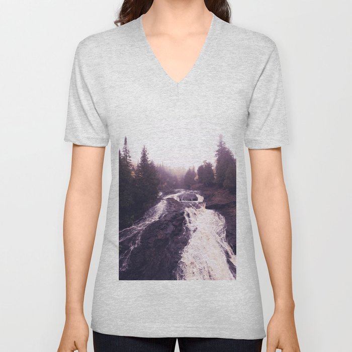 North Shore Waterfall V Neck T Shirt