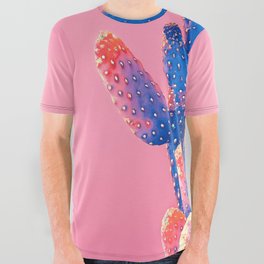 Cactus on pink. All Over Graphic Tee