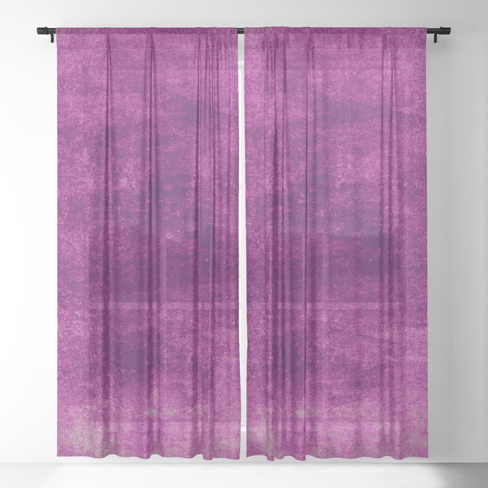 Purple Pattern Sheer Curtain