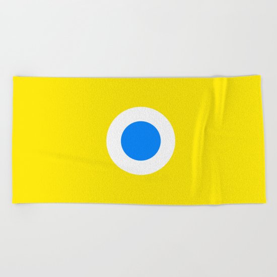 This is the Point, Yellow Pop Art Beach Towel
