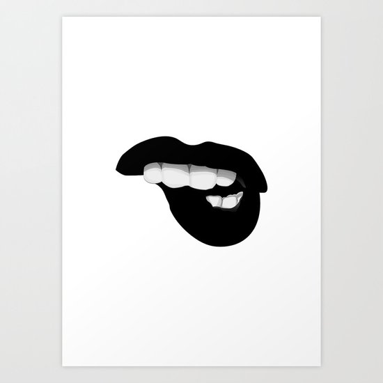 Black Lips Art Print