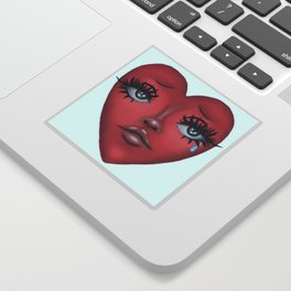 lost heart </3 Sticker