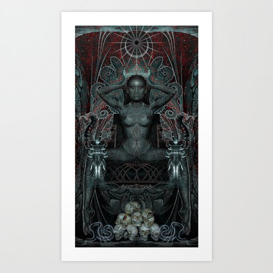 Triptych: Shakti - Black Goddess Art Print