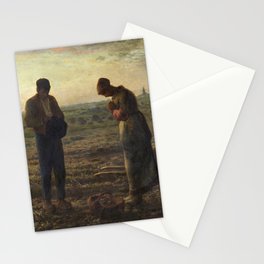 The Angelus by Jean Francois Millet Stationery Card