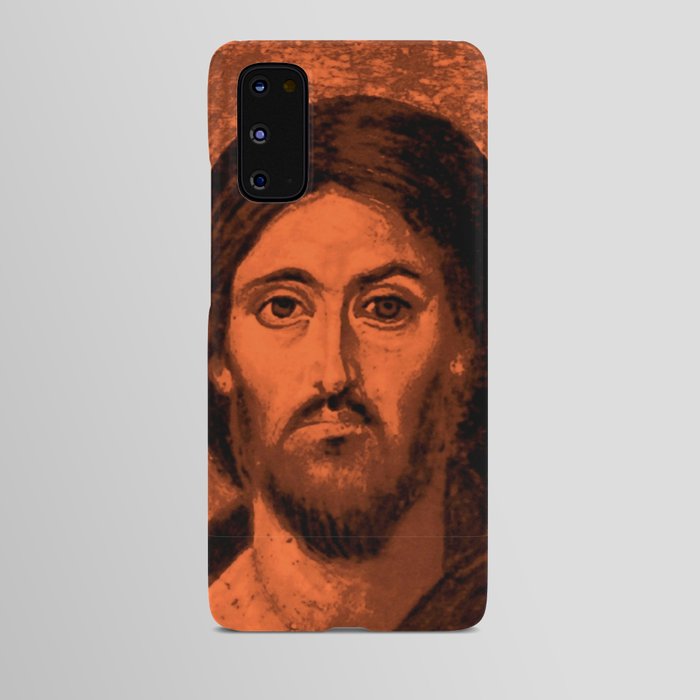 Jesus Icon Orange Color Android Case