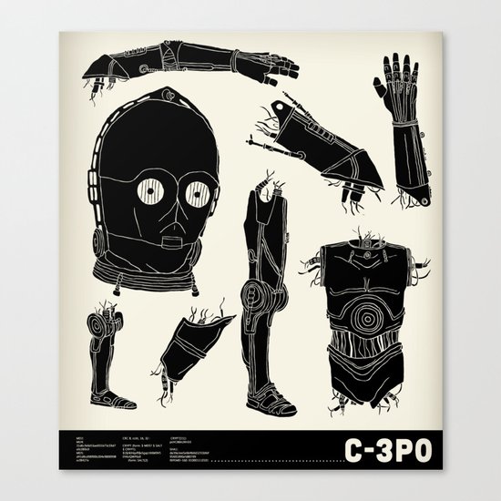 Decommissioned: C-3P0 Canvas Print