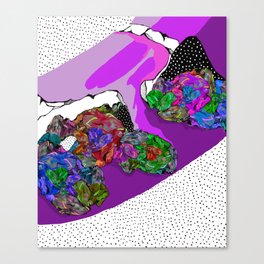 Floral Lagoon Canvas Print