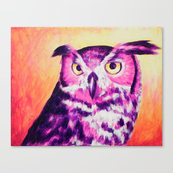 Owl Creep You Out  Canvas Print