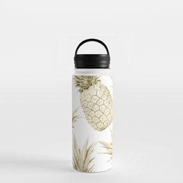 Gold Pineapple Bling Water Bottle