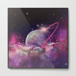 Loving the stars | galaxy theme with purples and pinks Metal Print | Purple, Nebula, Drawing, Galaxyscene, Starquote, Deepspace, Milkyway, Planet, Galaxy, Space 