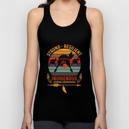 MMIW Awareness, Strong Resilient Indigenous No Stolen Sisters - Cute Unisex Tank Top