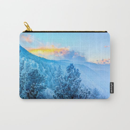 Snow Mountains Sunrise Carry-All Pouch